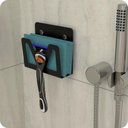 Ver imagem 1 de Suporte Para Lamina Barbear Porta Gilete Adesivo Preto ELG