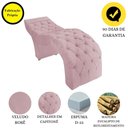 Ver imagem 4 de Maca Estofada Capitonê Clínica Salão Estética Veludo Marta:Rosê