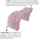 Ver imagem 5 de Maca Estofada Capitonê Clínica Salão Estética Veludo Marta:Rosê