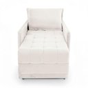 Ver imagem 3 de Poltrona Cama Reclinável Viena Veludo com Assento Retrátil Bege Claro Loja Sheep