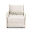 Ver imagem 6 de Poltrona Cama Reclinável Viena Veludo com Assento Retrátil Bege Claro Loja Sheep