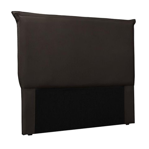 Cabeceira Estofada Trento Queen Size MDF-MDP Couro Sintético Marrom 160cm Gran Belo