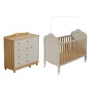 Ver imagem 3 de Quarto de Bebê com Berço Minicama e Cômoda 1 Porta 4 Gavetas 100% MDF Maya Clássico Espresso Móveis