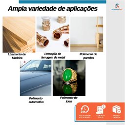 Kit 10 Discos de Lixa Abrasivos Telados com Sistema de Fixação para Lixadeiras 150mm Grão 320 - Star - 5