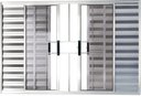 Ver imagem 1 de Veneziana de Aluminio 6 Folhas com Grade Linha Premium:1,00 X 1,80/brilhante