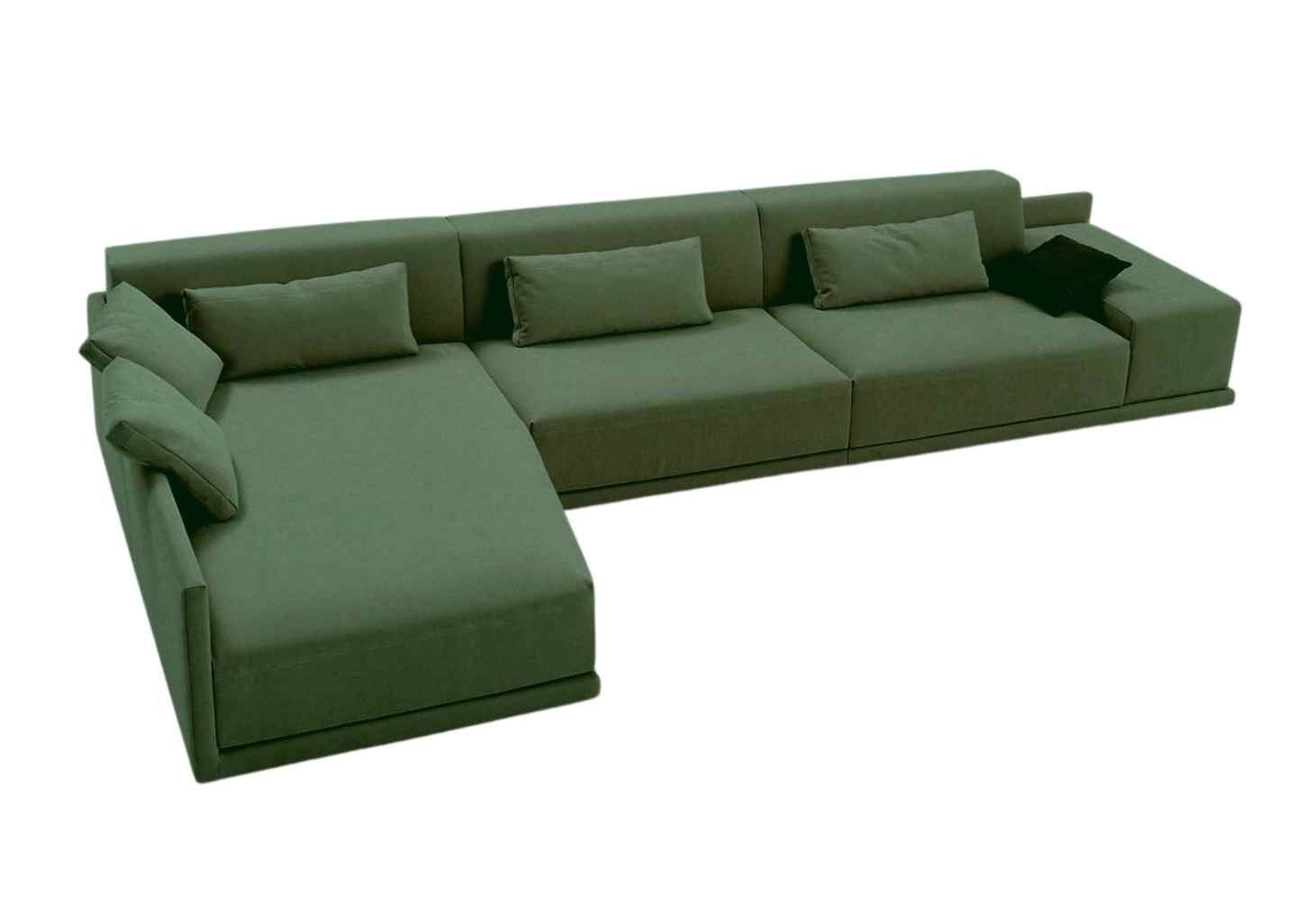 Sofá de canto 5 Lugares NOV006verde MadeiraMadeira