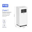 Ver imagem 3 de Ar Condicionado Portátil Hq 10.000 Btu/H Frio Monofásico Branco Hq-AP10KJ