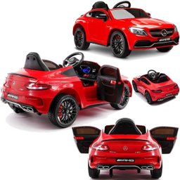 Carro Eletrico Belfix Mercedes Benz C63s Vermelho 12v Controle - 2