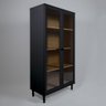 Estante Para Livros Ditália 2 Portas Vidro E-957 Cor:Preto - 4