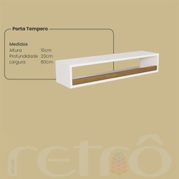 Cozinha Modulada Retrô Off White/nogueira 6 Peças - 10