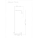 Ver imagem 2 de Luminária Abajur De Mesa Alumínio Piaui WOODS!