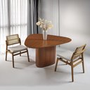 Ver imagem 2 de Mesa de Jantar 6 Lugares Orgânica Madeira Tauari Delta