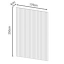 Ver imagem 3 de Painel para TV 75 Polegadas 250CMX179CM Ripado em Placa 100% MDF