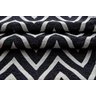 Tapete Capacho Porta Entrada 65CMX40CM Zig Zag Chevron Preto - 2