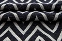 Ver imagem 2 de Tapete Capacho Porta Entrada 65CMX40CM Zig Zag Chevron Preto