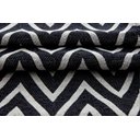 Ver imagem 2 de Tapete Capacho Porta Entrada 65CMX40CM Zig Zag Chevron Preto