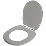 Assento Sanitario Poliester Village Cinza Vip para vaso Deca - 2