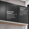Armário Aéreo Cozinha1,80m com Nicho 4 Portas  Área de Serviço Castanho / Preto - 10