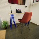 Ver imagem 4 de Escrivaninha Mesa Escritório Cavalete Madeira Macica Ms Colors