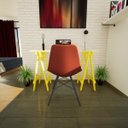 Ver imagem 5 de Escrivaninha Mesa Escritório Cavalete Madeira Macica Ms Colors