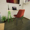 Ver imagem 4 de Escrivaninha Mesa Escritório Cavalete Madeira Macica Ms Colors