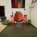 Ver imagem 5 de Escrivaninha Mesa Escritório Cavalete Madeira Macica Ms Colors