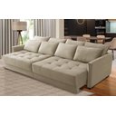 Ver imagem 1 de Sofá Cama Retrátil e Reclinável 2,30m com Molas Cairo Veludo Mirra Decor