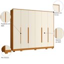 Ver imagem 2 de Guarda Roupa Grande 6 Portas 6 Gavetas