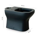 Ver imagem 3 de Vaso Sanitário para Caixa Acoplada Deca Axis P.470.94 Ébano Fosco