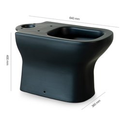 Vaso Sanitário para Caixa Acoplada Deca Axis P.470.94 Ébano Fosco - 3