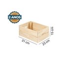 Ver imagem 2 de Caixa Organizadora Madeira Pinus Pequena Pequi CabeCasa MadeiraOriginals