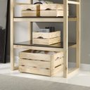 Ver mais imagens de Caixa Organizadora Madeira Pinus Grande Pequi CabeCasa MadeiraOriginals