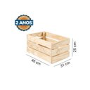 Ver imagem 2 de Caixa Organizadora Madeira Pinus Grande Pequi CabeCasa MadeiraOriginals