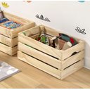 Ver imagem 1 de Caixa Organizadora Madeira Pinus Grande Pequi CabeCasa MadeiraOriginals