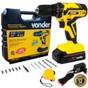 Ver imagem 6 de Furadeira e Parafusadeira Bateria 12v Bivolt Pfv 012 com Kit Brocas, Bits e Trena Vonder-bivolt