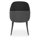 Ver imagem 7 de Kit 4 Cadeiras de Jantar Estofada Milano Design Italiano com Encosto Ergonômico - Preto/cinza