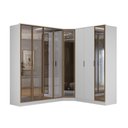 Ver imagem 2 de Guarda Roupa Modulado 8 Portas com Reflecta e Led 100% Mdf Cor:branco