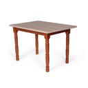Ver imagem 1 de Mesa de Jantar Retangular 140x80cm Tampo em Mdf 4 Lugares Mônaco Mel - Straub Web