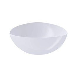 Saladeira Triangular Essential 2,5l Branco Tigela de Plástico Bacia Pipoca Pote Sobremesa Coza - 1