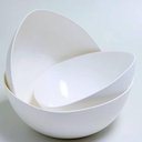 Ver imagem 4 de Saladeira Triangular Essential 2,5l Branco Tigela de Plástico Bacia Pipoca Pote Sobremesa Coza