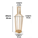 Ver imagem 5 de Kit 02 Porta Rolha Decoração em Ferro Estilo Moderno Dourado