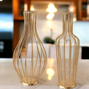 Ver imagem 2 de Kit 02 Porta Rolha Decoração em Ferro Estilo Moderno Dourado