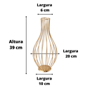 Ver imagem 4 de Kit 02 Porta Rolha Decoração em Ferro Estilo Moderno Dourado
