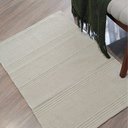 Ver imagem 1 de Tapete Artesanal Beira Cama Kilim Maya Marfim 60 x 90