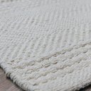 Ver imagem 2 de Tapete Artesanal Beira Cama Kilim Maya Marfim 60 x 90