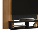 Ver imagem 4 de Painel Suspenso Tv 48 Pol 120 Cm Navi Preto Fosco Ripado Bechara