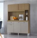 Ver imagem 1 de Kit Duda 2pts Correr 1gav 1,20 Damasco Ripado/ Off White