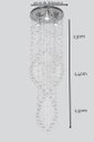 Ver imagem 6 de Lustre para Decoração Sala com Base de Inox 30cm de Diâmetro:1,50m/bivolt