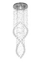 Ver imagem 2 de Lustre para Decoração Sala com Base de Inox 30cm de Diâmetro:1,50m/bivolt