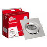 Kit 5 Luminária Spot Led Embutir Branco Frio Kian 05w 6000k: Quadrado - 5